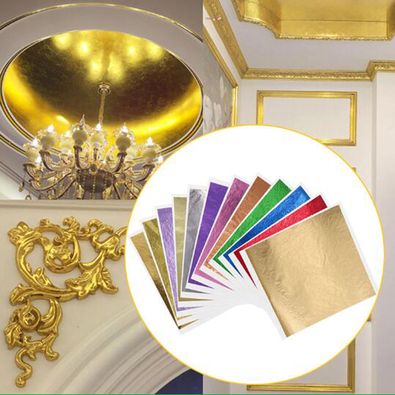 Gold Leaf Foil - 1000pcs/pack 13cm Leaf Sheets Gold Leaf