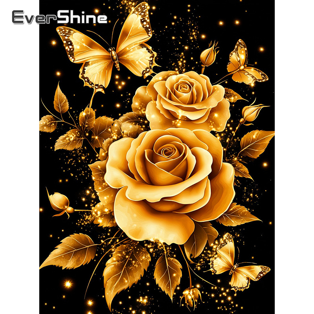 Resin Art For Beginners - 1PC frameless Diamond Painting Rose Picture