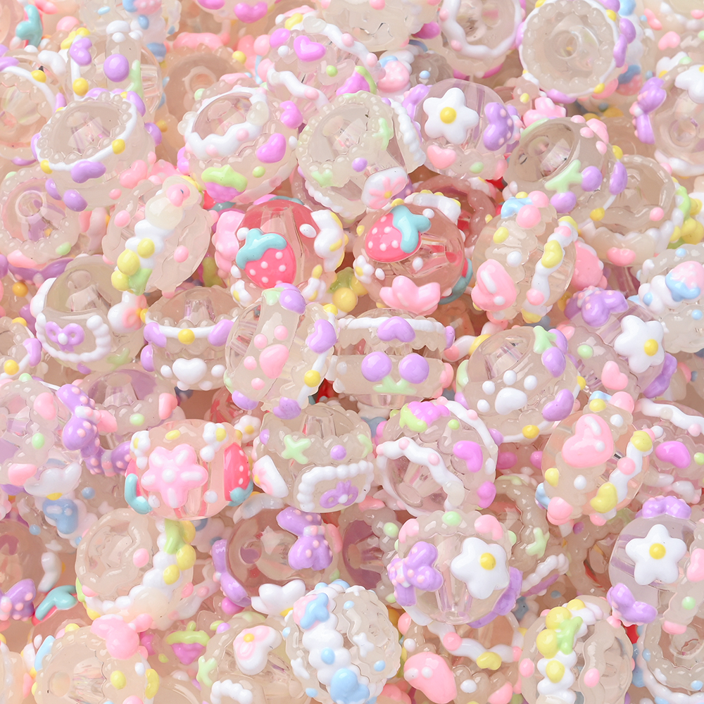 Resin Art Baby - 10Pcs 15mm Clear Round Beads Hand