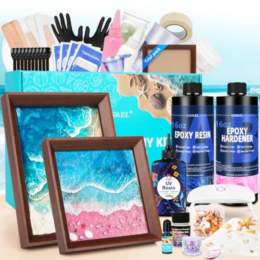 Resin Art Tutorial - KISREL Ocean Resin Art Kit, Clear