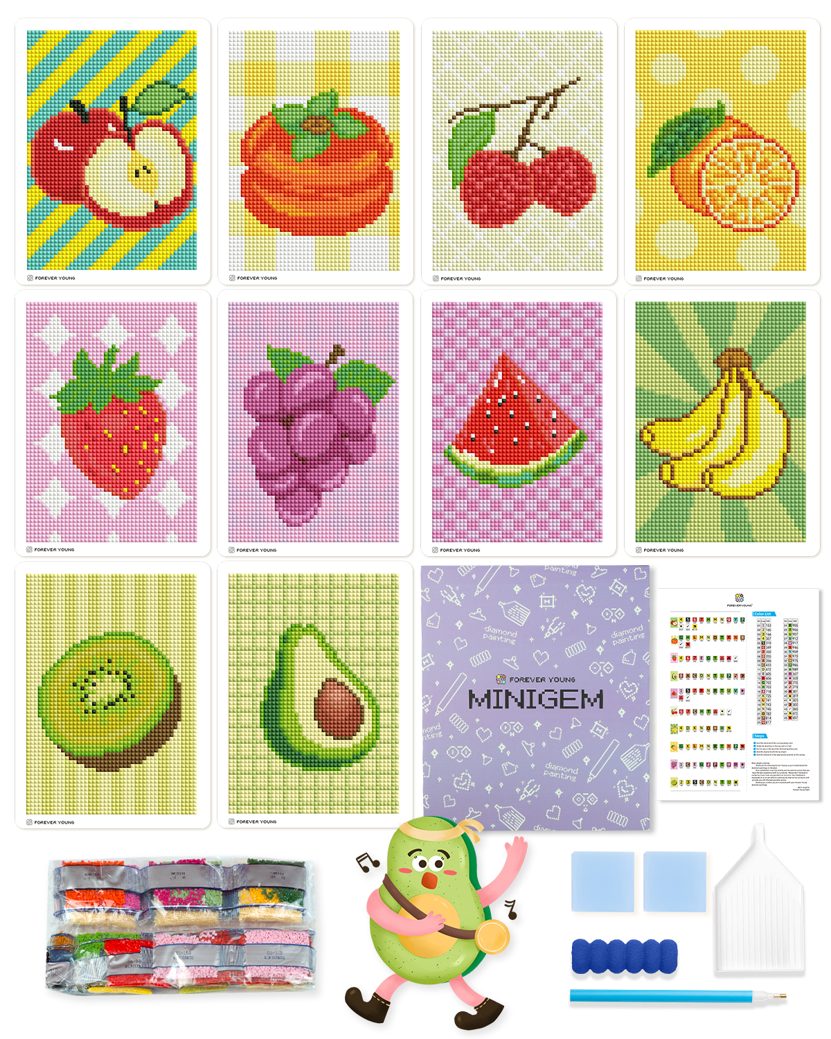 Resin Art For Beginners - ForeverYoung DIY Diamond Painting Kits Fruit