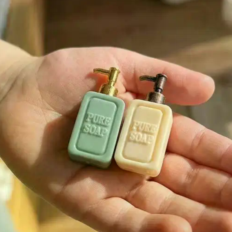 4Pcs Miniature Soap Dispenser  - مراجعة Resin Art Bottle وسعره