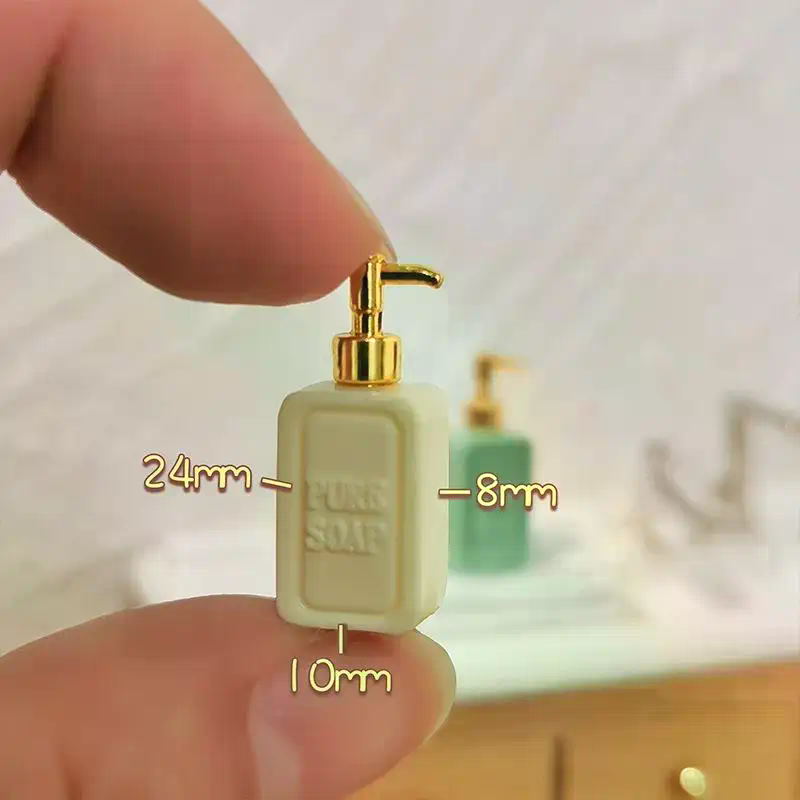 4Pcs Miniature Soap Dispenser  - مراجعة Resin Art Bottle وسعره