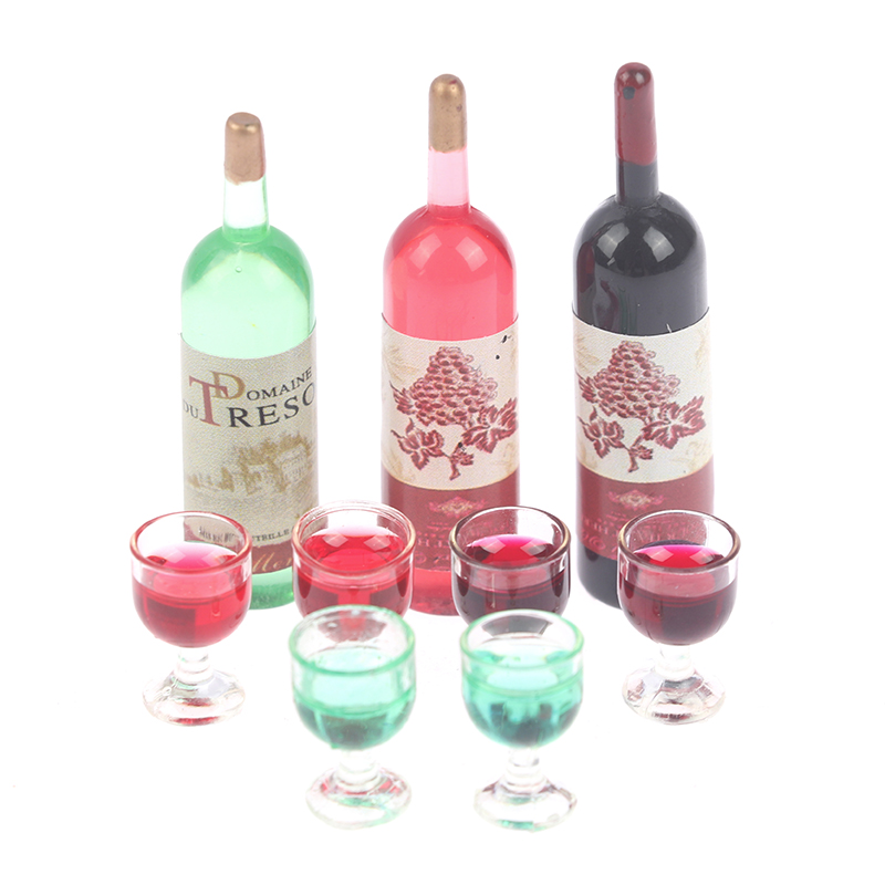 1/12 Dollhouse Mini Wine Bottl - مراجعة Resin Art Bottle وسعره