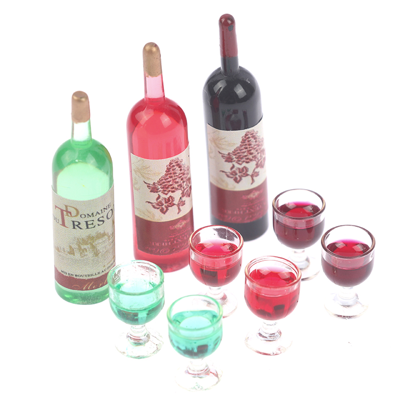 1/12 Dollhouse Mini Wine Bottl - مراجعة Resin Art Bottle وسعره