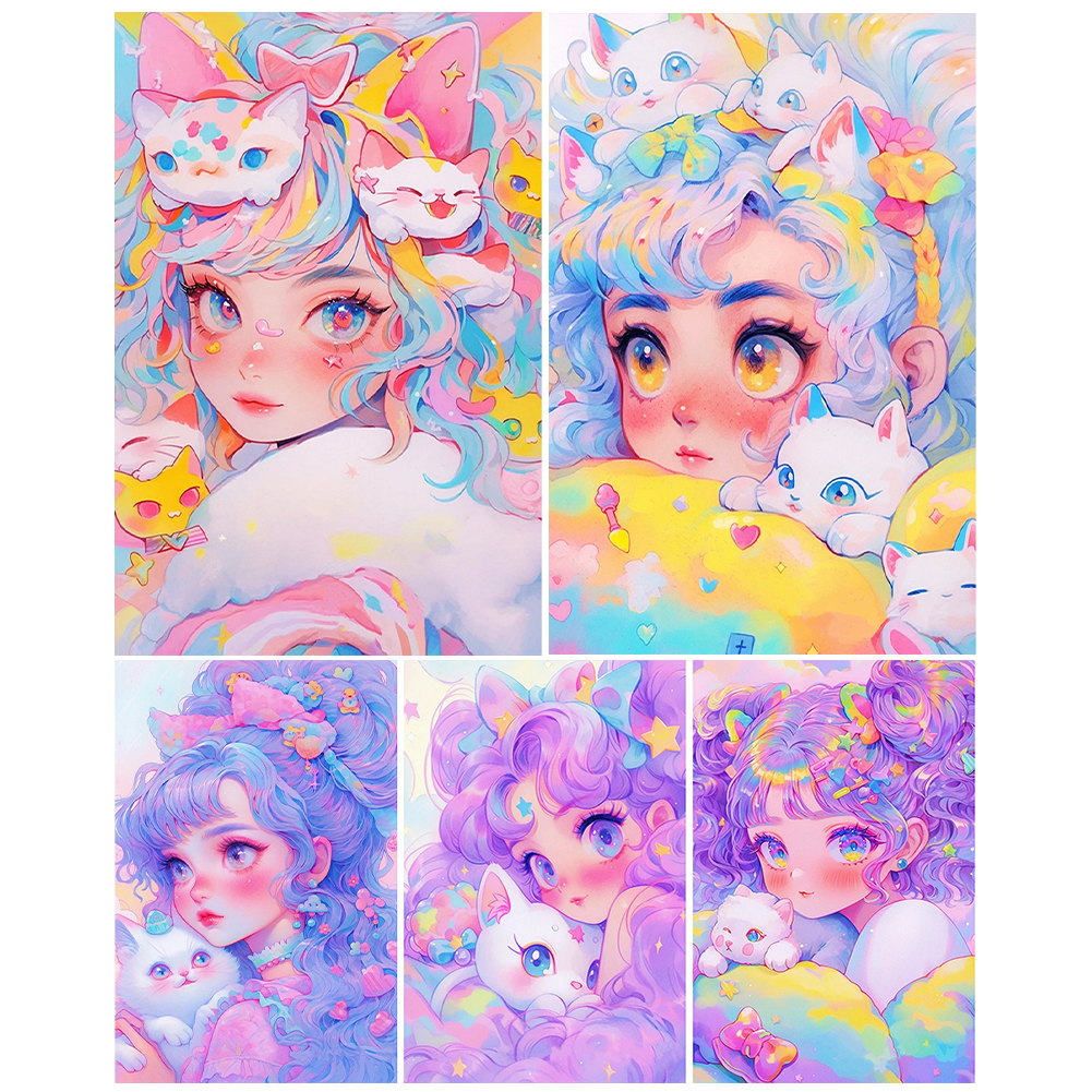 Cartoon Girl Full DIY 5D Round - مراجعة Resin Art Kits For Adults وسعره