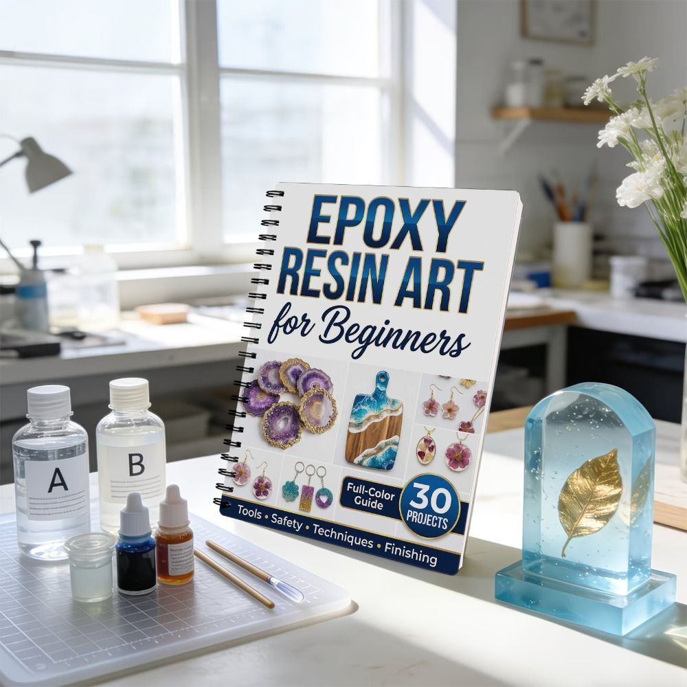 Step-by-Step Epoxy Resin Art H - مراجعة Resin Art Tutorial وسعره