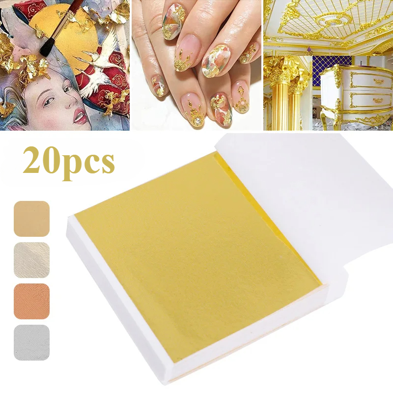 20 Pcs Gold Leaf Sheets: Versa - مراجعة Gold Leaf Foil وسعره