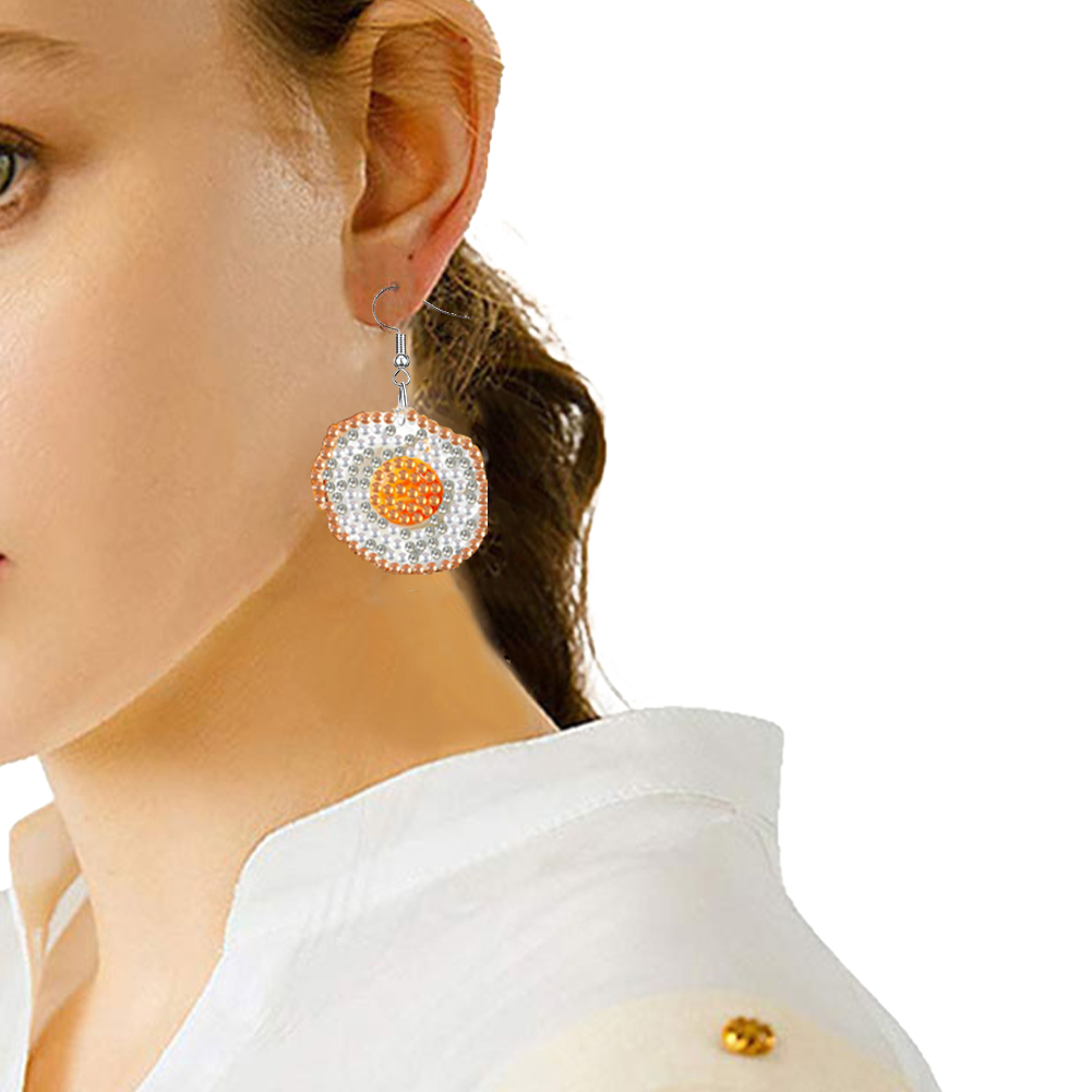 4 Pairs Double Sided Diamond E - مراجعة Resin Art Earrings Kit وسعره