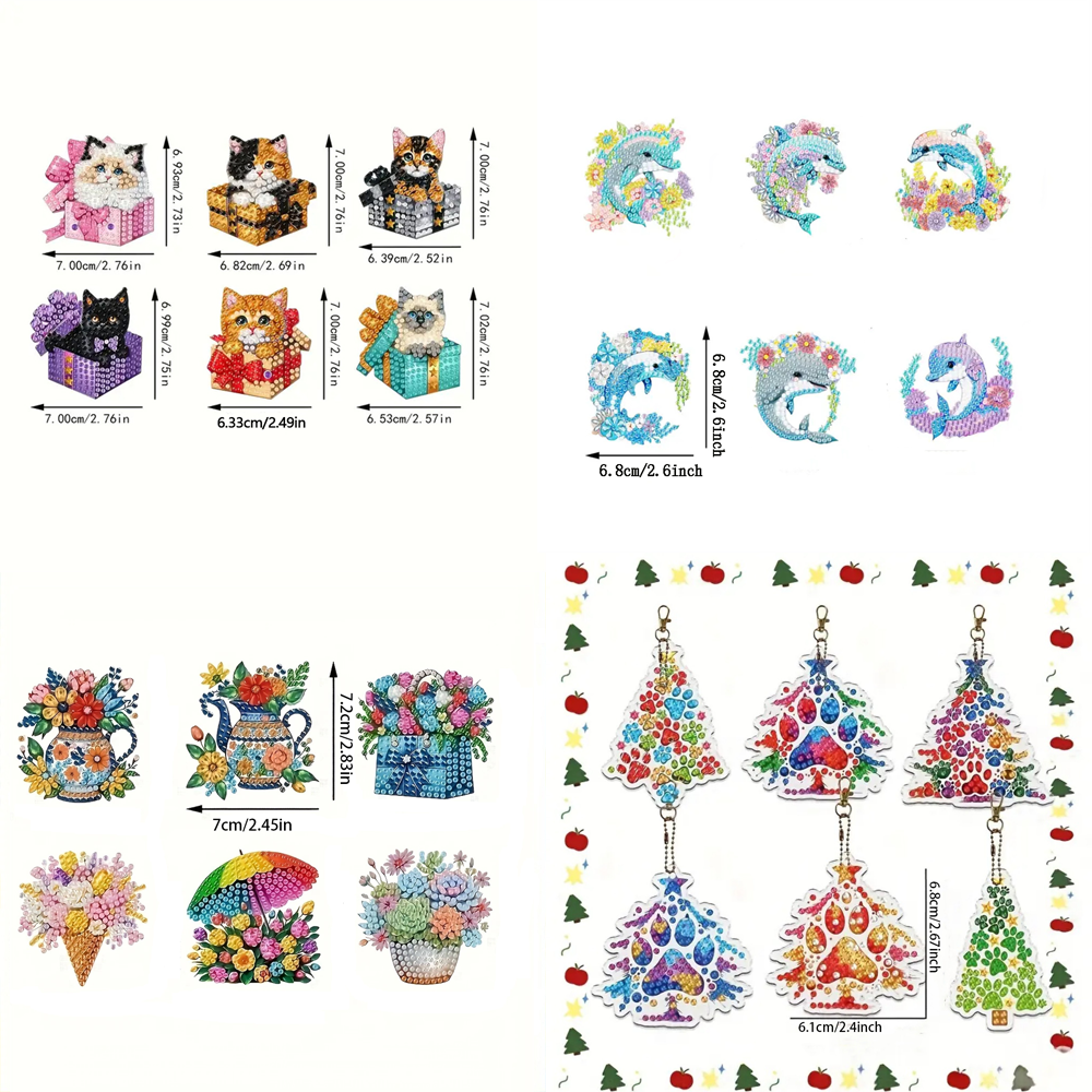 6-piece DIY Diamond Keychain - - مراجعة Resin Art Supplies وسعره