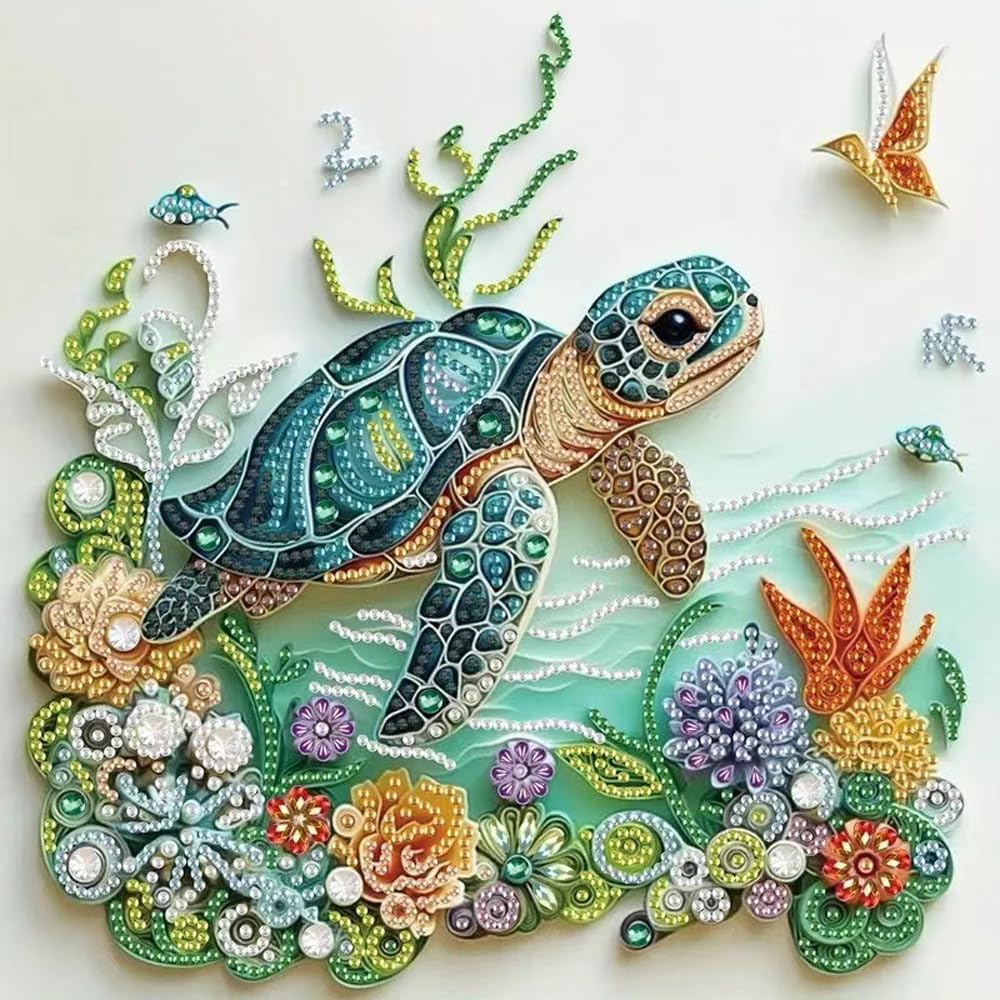 Sea Turtle Animal Diamond Pain - مراجعة Resin Art Kits For Adults وسعره