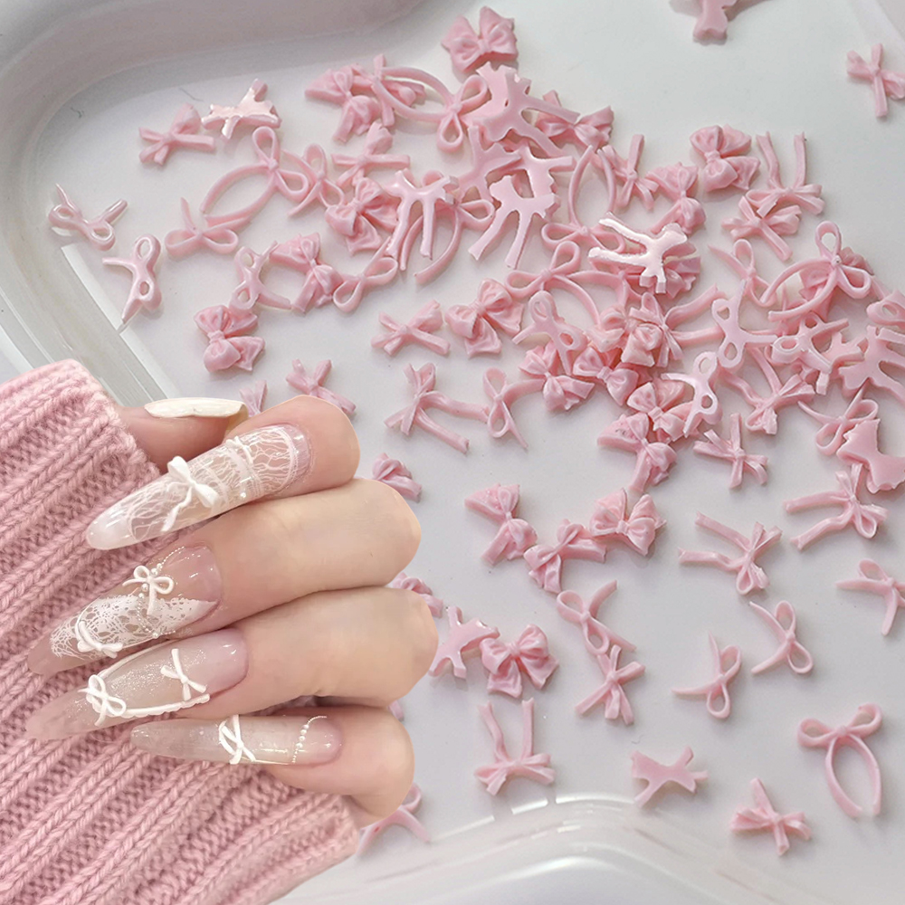 100pcs Baby Blue Mini Ribbon B - مراجعة Resin Art Baby وسعره