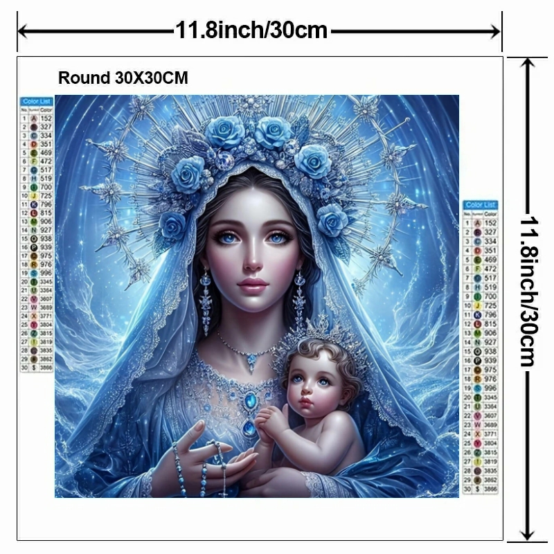 1pc frameless  Mother of Jesus - مراجعة Resin Art For Beginners وسعره
