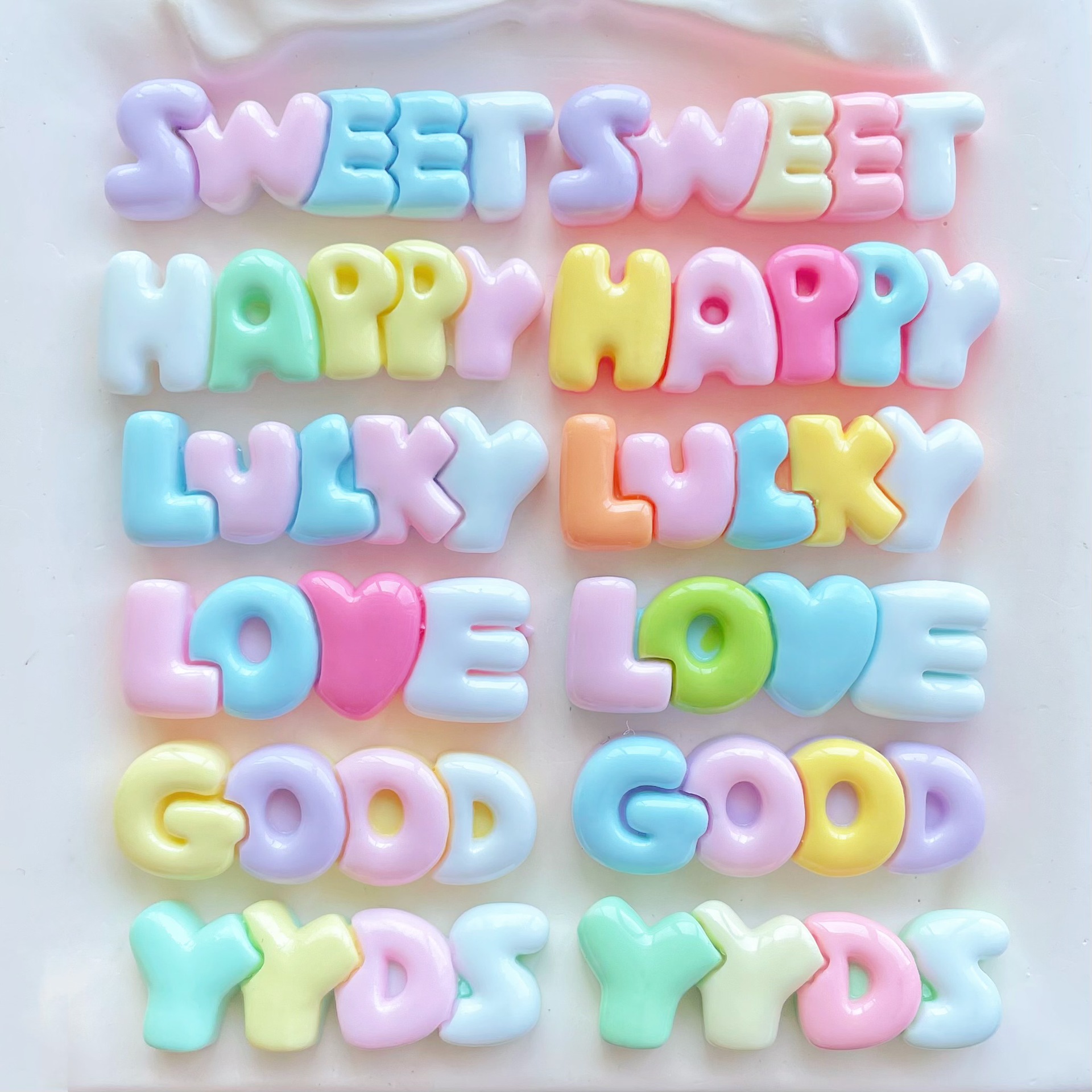 10-30Pcs Color Letter Planar R - مراجعة Resin Art Letter Keychain وسعره