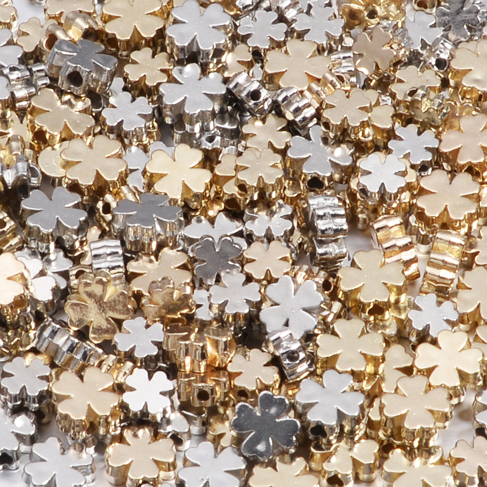 100-200Pcs Four Leaf Clover CC - مراجعة Gold Leaf Foil وسعره