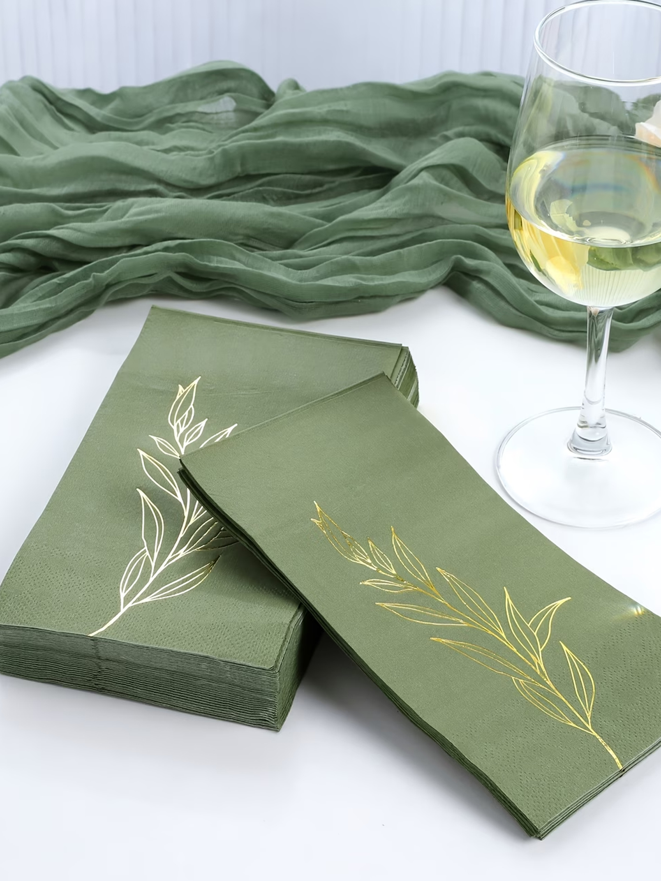 Green Gold Foil Leaves Disposa - مراجعة Gold Leaf Foil وسعره