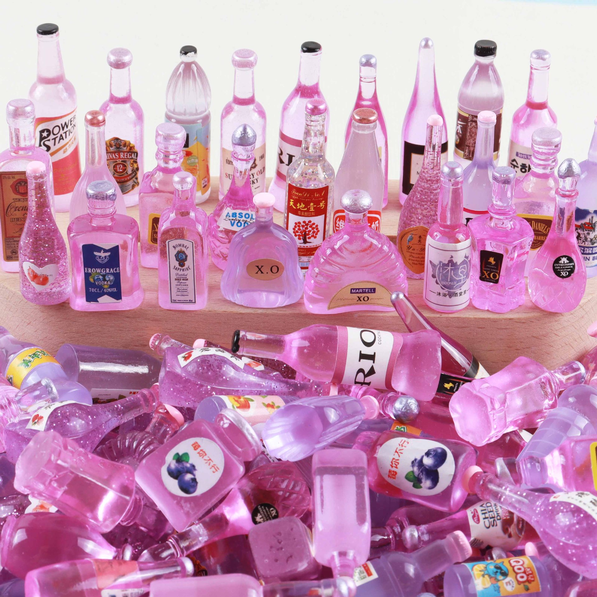 20/50pieces of Mini Beverage B - مراجعة Resin Art Bottle وسعره