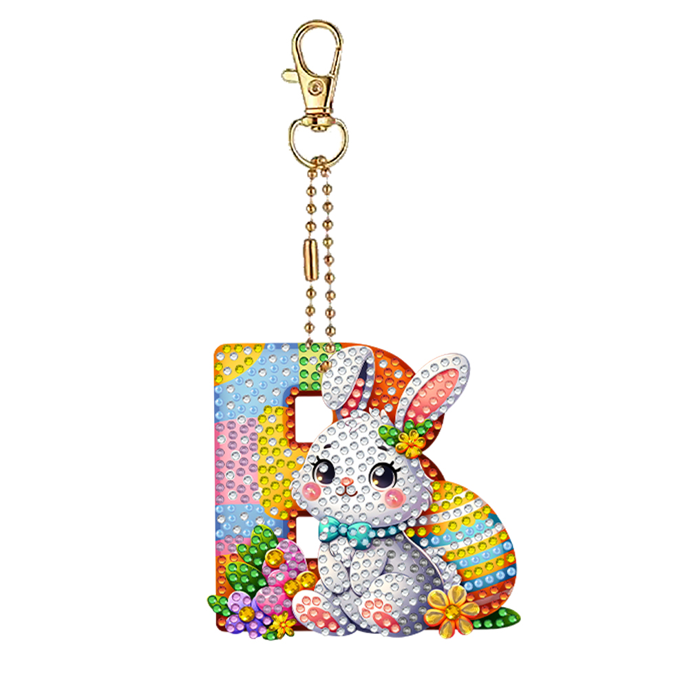Easter Diamond Art Keychain Or - مراجعة Resin Art Letter Keychain وسعره