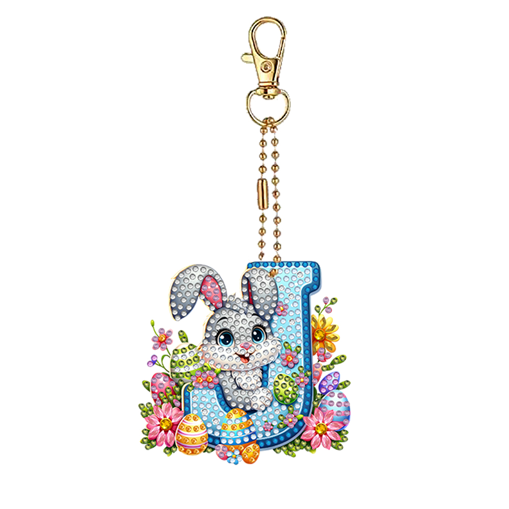 Easter Diamond Art Keychain Or - مراجعة Resin Art Letter Keychain وسعره