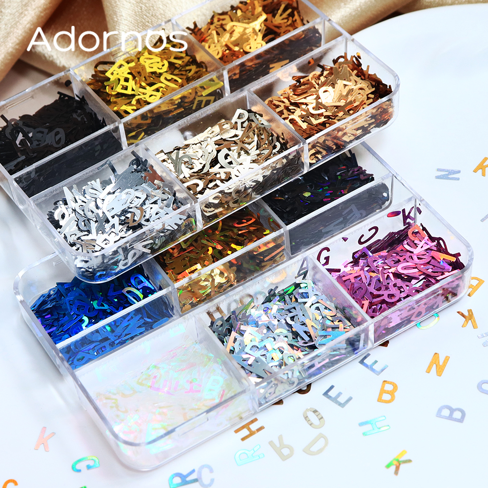 Holographic English Alphabet S - مراجعة Resin Art Letter Keychain وسعره