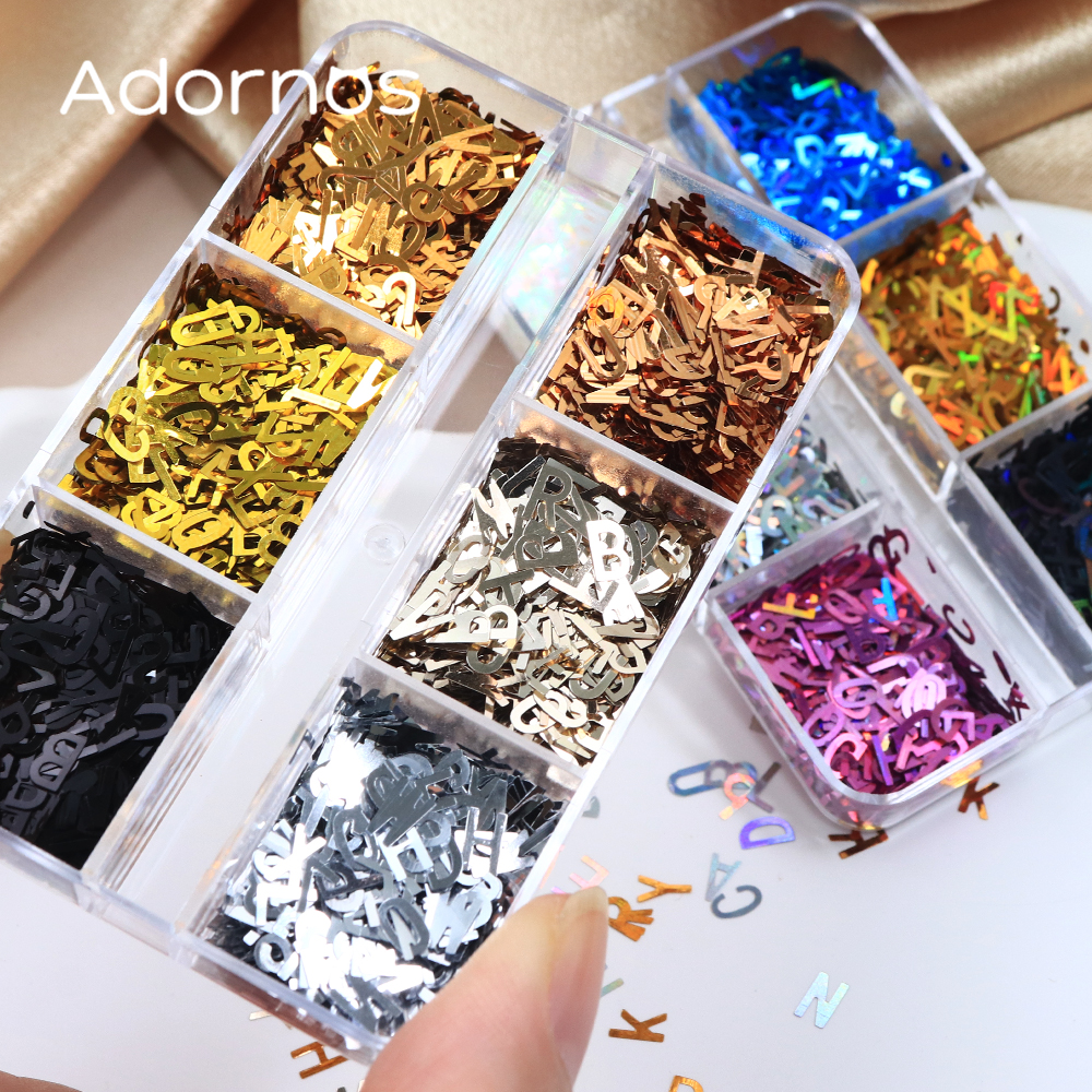 Holographic English Alphabet S - مراجعة Resin Art Letter Keychain وسعره