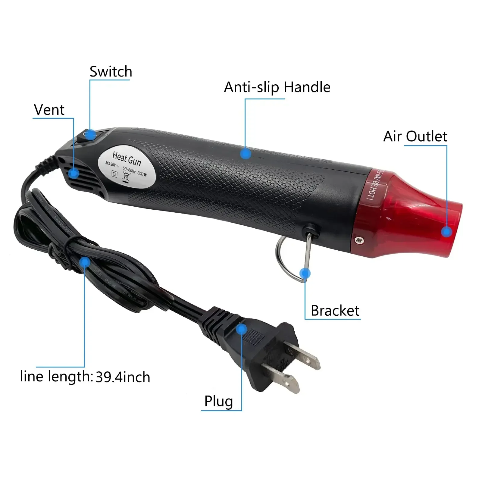 Mini Hot Air Heat Gun for DIY  - مراجعة Resin Art Heat Gun وسعره