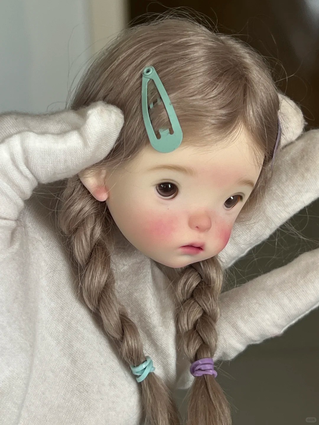 SD BJD Doll 1/6 Landoudou Head - مراجعة Resin Art Baby وسعره
