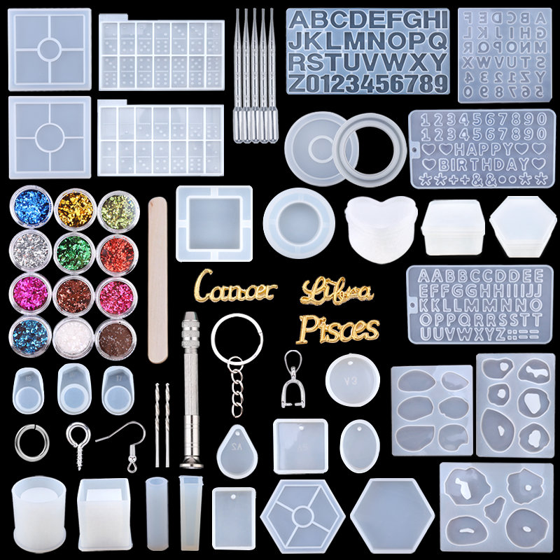 Silicone Resin Molds Kit Epoxy - مراجعة Resin Art Earrings Kit وسعره
