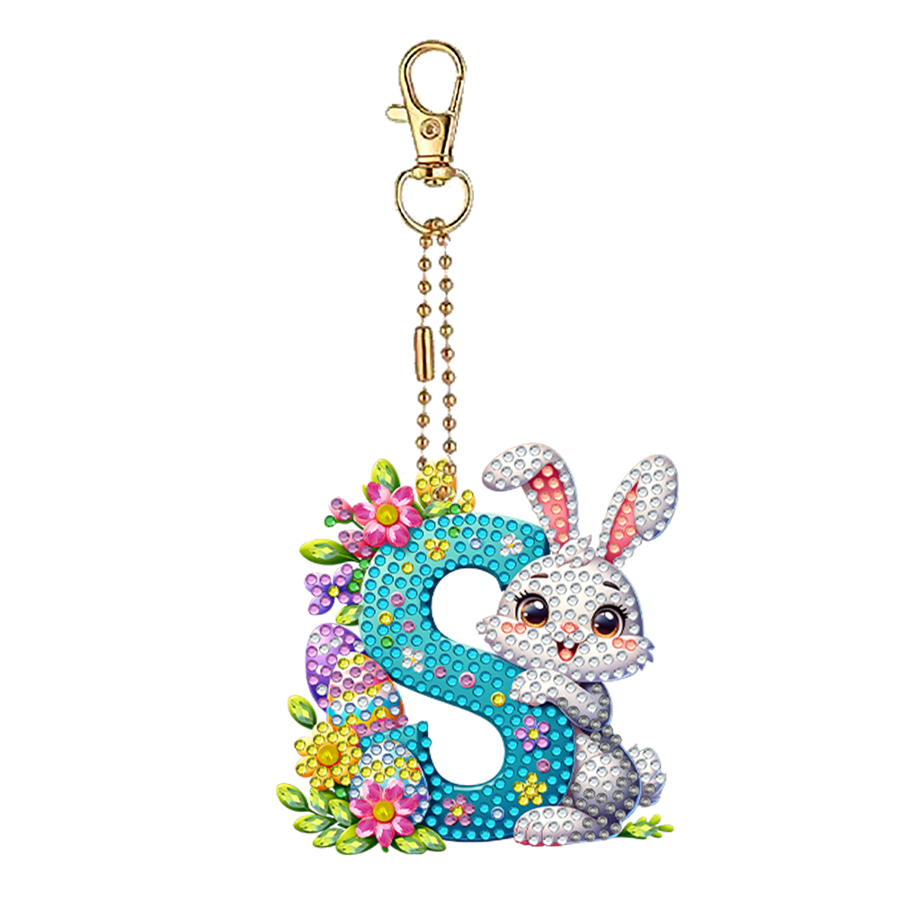 Easter Diamond Art Keychain Or - مراجعة Resin Art Letter Keychain وسعره