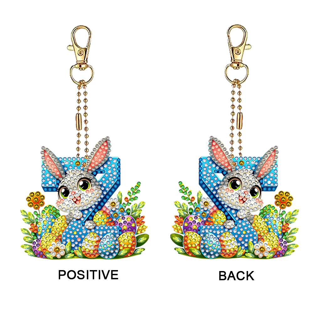 Easter Diamond Art Keychain Or - مراجعة Resin Art Letter Keychain وسعره