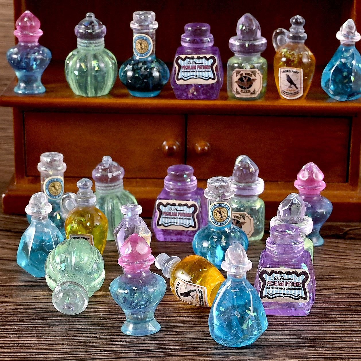 10pcs Dollhouse 1:12 Miniature - مراجعة Resin Art Bottle وسعره