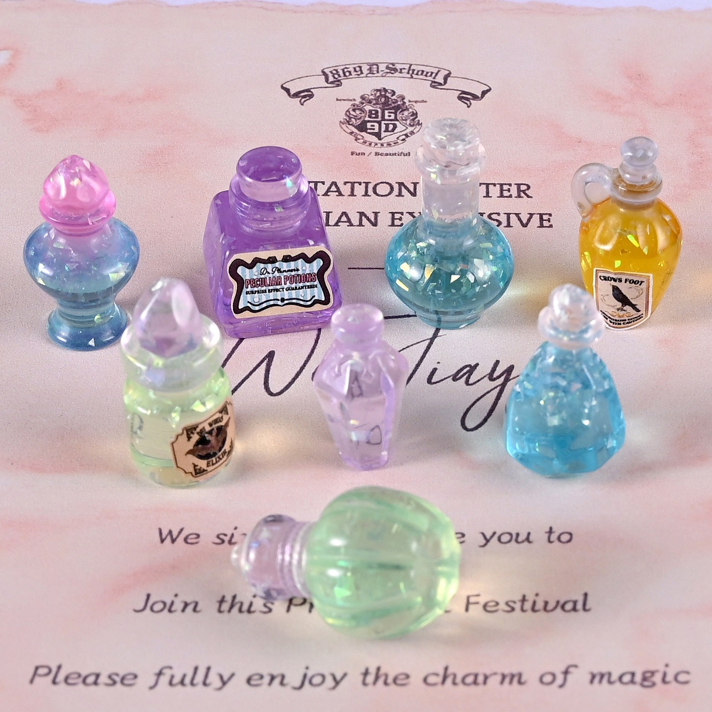 10pcs Dollhouse 1:12 Miniature - مراجعة Resin Art Bottle وسعره