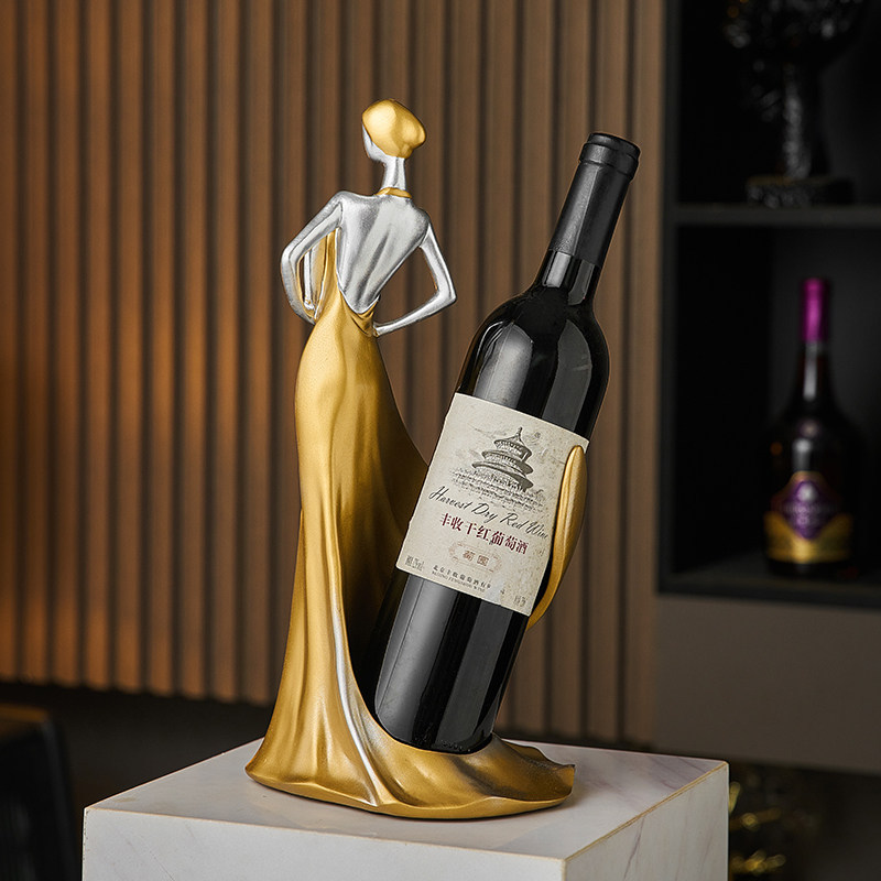 European Creative Wine Rack El - مراجعة Resin Art Bottle وسعره