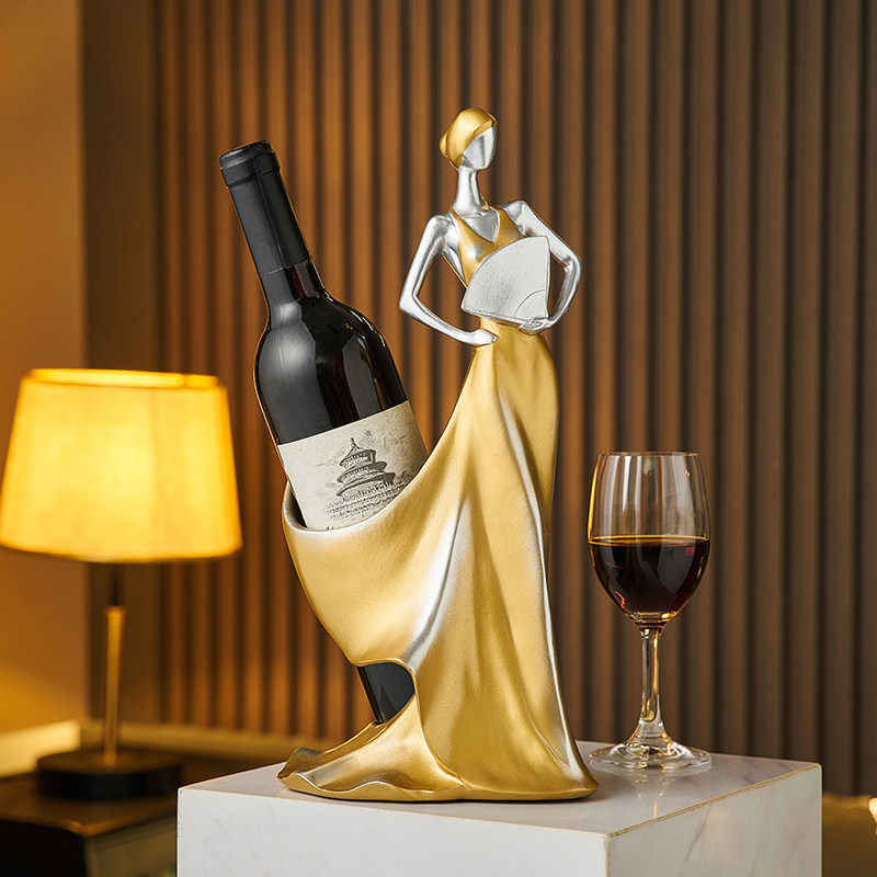 European Creative Wine Rack El - مراجعة Resin Art Bottle وسعره