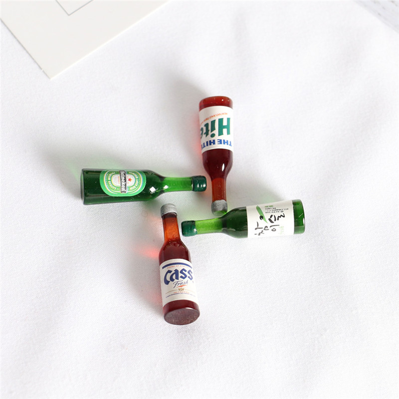 5pcs Dollhouse Mini Beer Bottl - مراجعة Resin Art Bottle وسعره