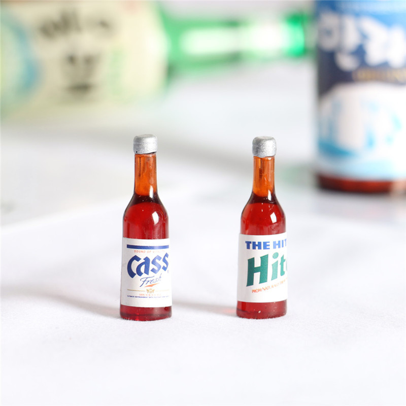5pcs Dollhouse Mini Beer Bottl - مراجعة Resin Art Bottle وسعره