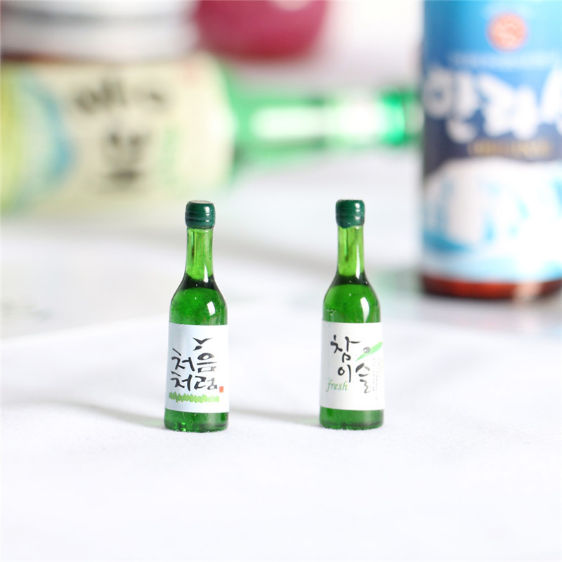 5pcs Dollhouse Mini Beer Bottl - مراجعة Resin Art Bottle وسعره