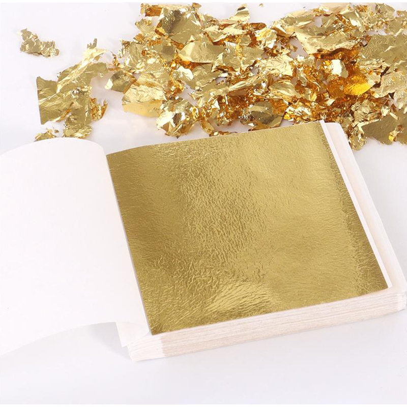 200Pcs Golden Leaf Foil Leaf S - مراجعة Gold Leaf Foil وسعره