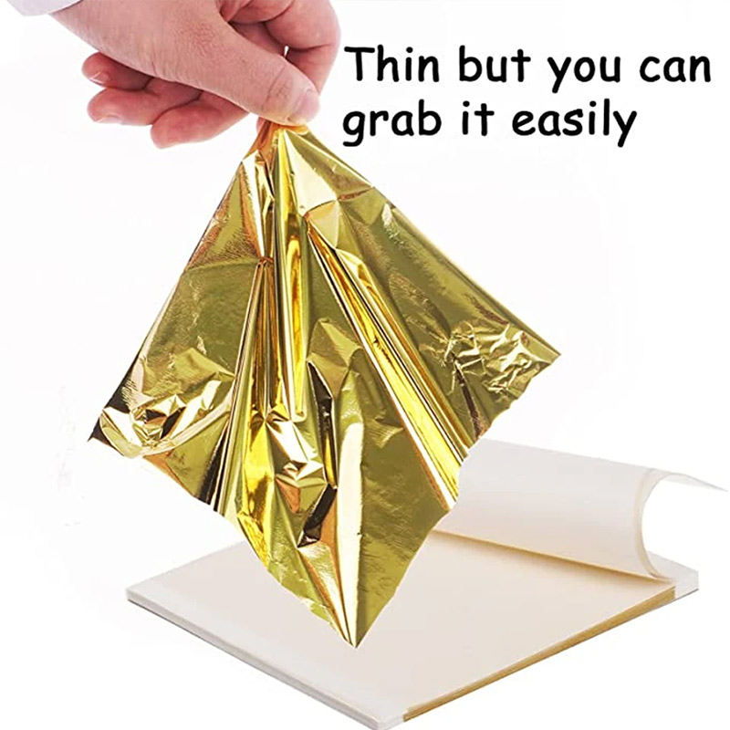 200Pcs Golden Leaf Foil Leaf S - مراجعة Gold Leaf Foil وسعره
