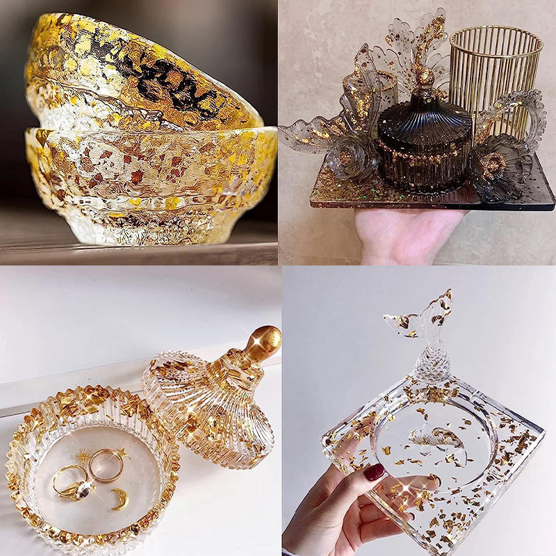 200Pcs Golden Leaf Foil Leaf S - مراجعة Gold Leaf Foil وسعره