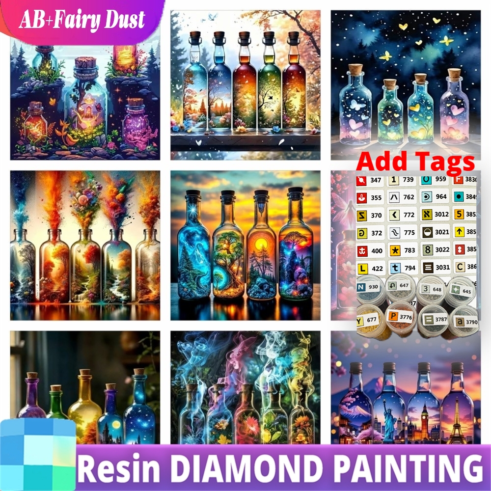 Resin Fairy Dust AB Bottle Lan - مراجعة Resin Art Bottle وسعره