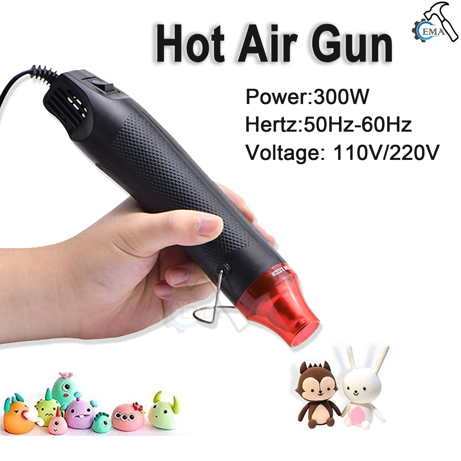110V/220V US EU Standard Hot A - مراجعة Resin Art Heat Gun وسعره