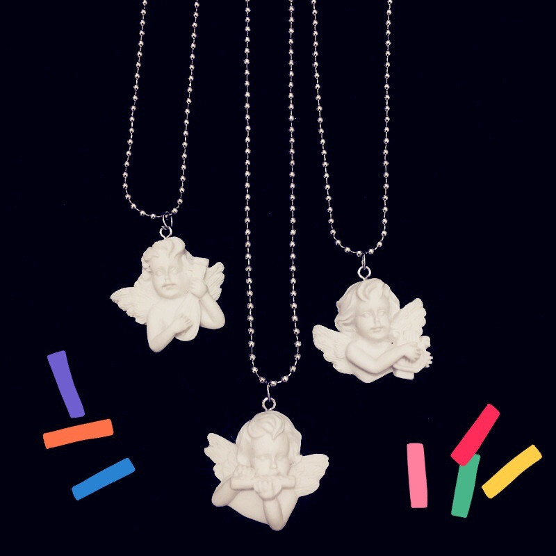 Cute Cupid Angel Pendant Stain - مراجعة Resin Art Baby وسعره