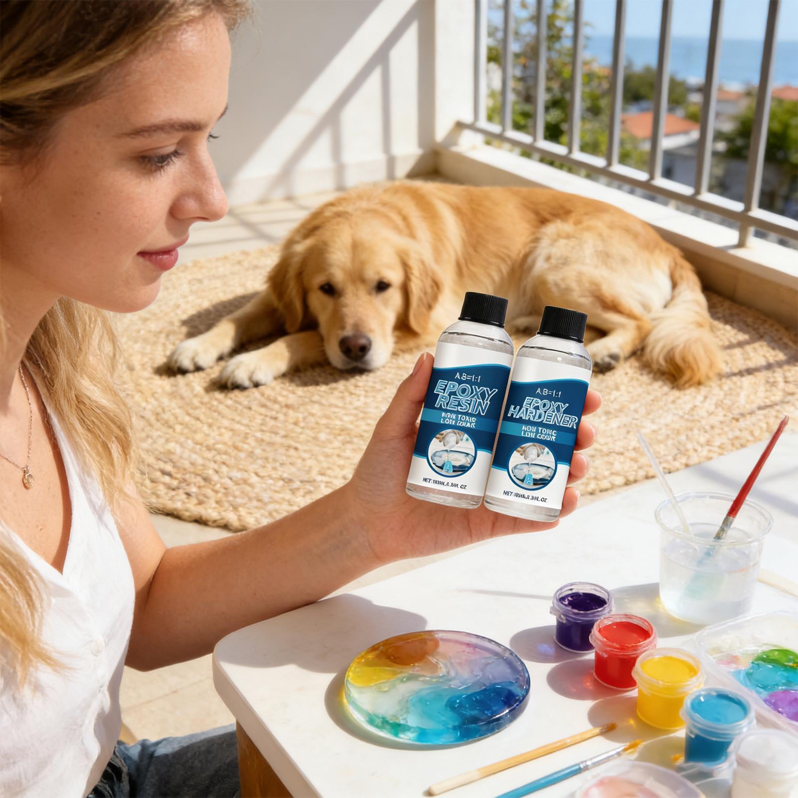 Epoxy Resin Kit AB Glue Clear  - مراجعة Resin Art Earrings Kit وسعره