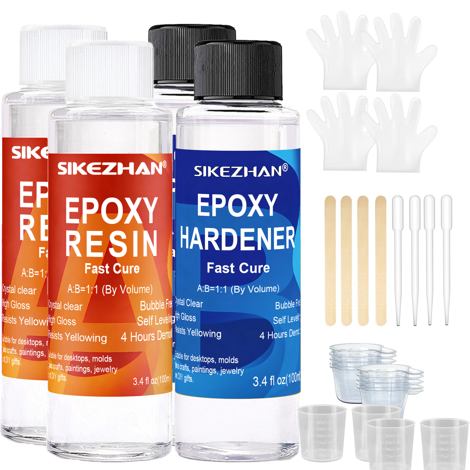 Clear Epoxy Resin AB Glue Hard - مراجعة Epoxy Resin Ab وسعره