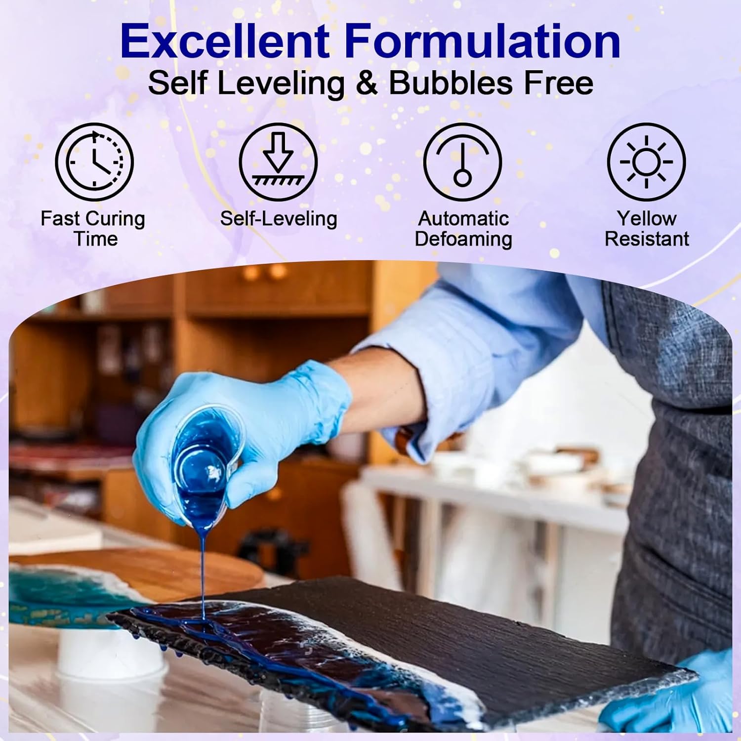 Clear Epoxy Resin AB Glue Hard - مراجعة Epoxy Resin Ab وسعره