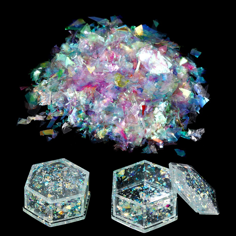 10g Irregular Shiny AB Mirror  - مراجعة Epoxy Resin Ab وسعره