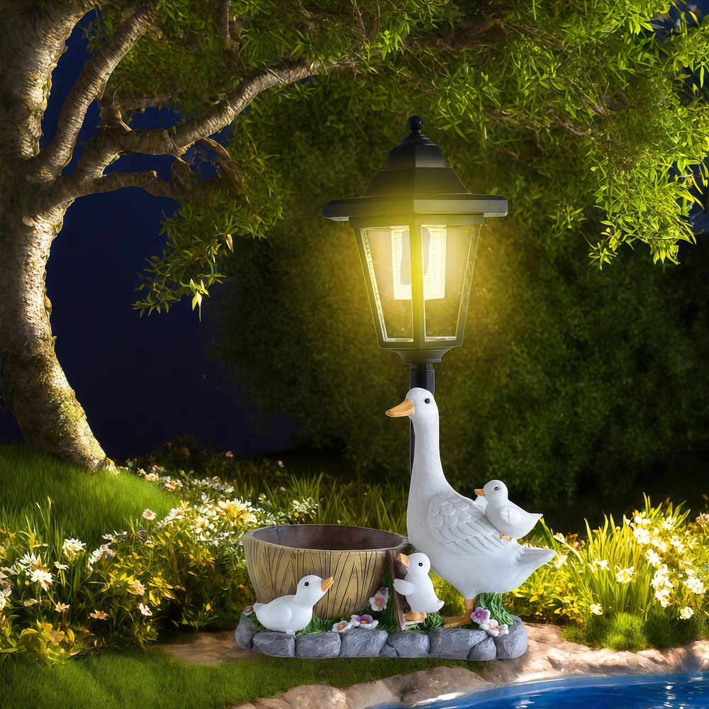 Solar Duck Night Light Garden  - مراجعة Resin Art Supplies وسعره