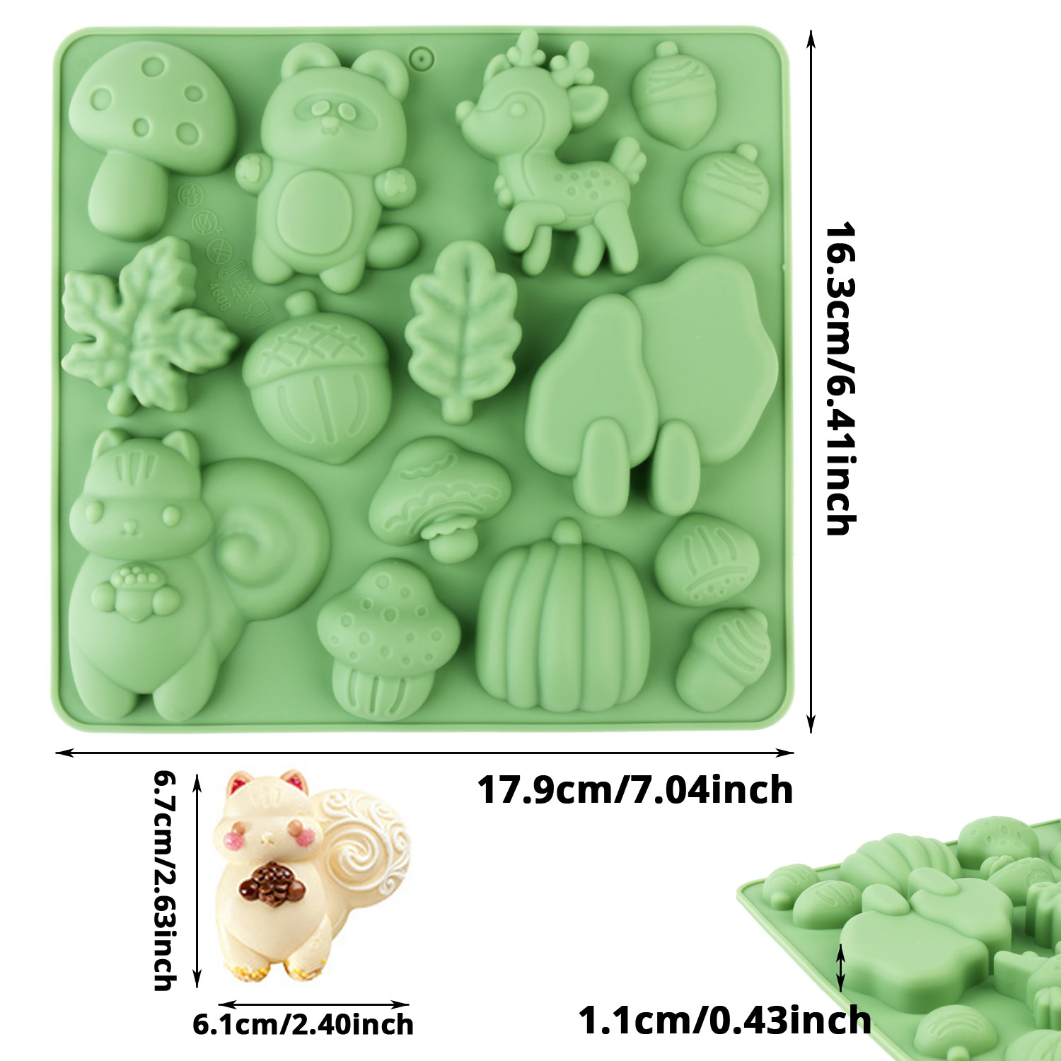 1 Silicone Cake Mold in the Sh - مراجعة Resin Art Supplies وسعره