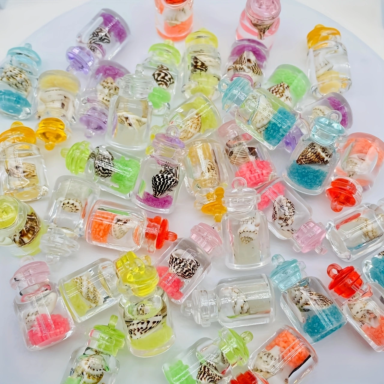 luminous conches in transparen - مراجعة Resin Art Bottle وسعره